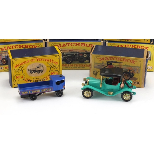 319 - Matchbox models of Yesteryear die cast vehicles including Y-6 Bentley, Y-13 1911 Daimler and Y-6 Sup... 