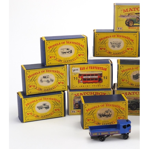 319 - Matchbox models of Yesteryear die cast vehicles including Y-6 Bentley, Y-13 1911 Daimler and Y-6 Sup... 