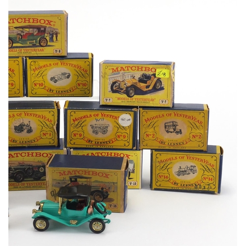 319 - Matchbox models of Yesteryear die cast vehicles including Y-6 Bentley, Y-13 1911 Daimler and Y-6 Sup... 