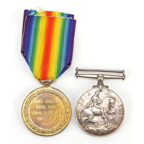 258 - British Military World War I pair awarded to SISTER H L CARPENTER