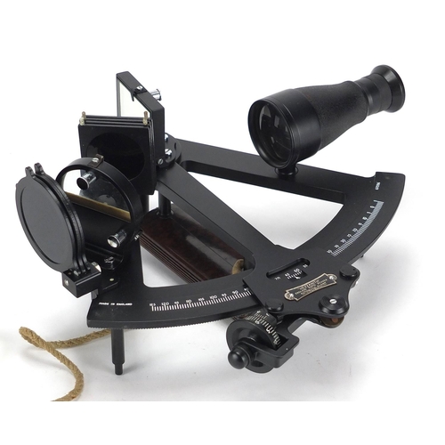 95 - Hezzanith instrument works sextant with fitted case, numbered 67096, the case 31cm wide