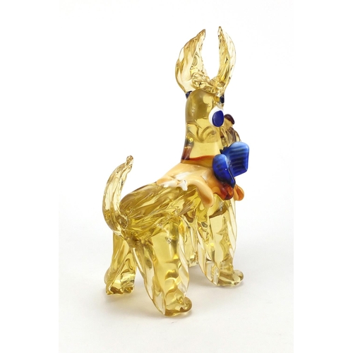 233 - Murano glass dog, 25cm high