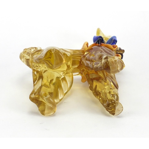 233 - Murano glass dog, 25cm high