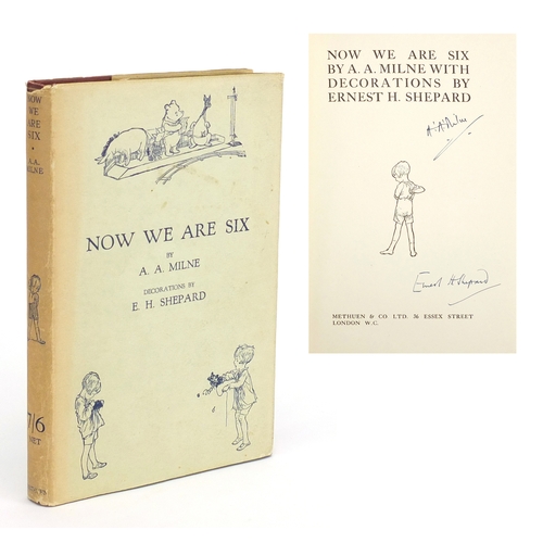 179 - Now we are Six, by A A Milne, first edition hardback book with dust jacket, signed by Alan Alexander... 