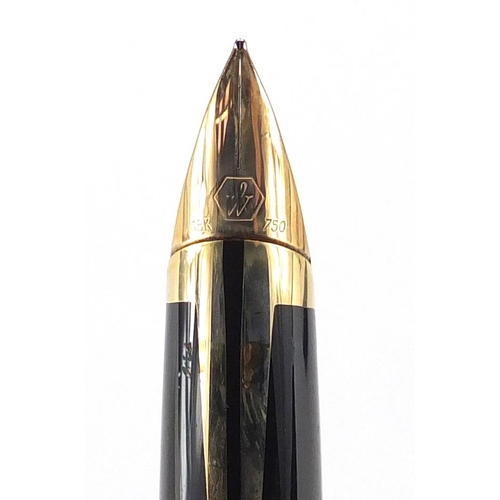 77 - Waterman's Edson fountain pen with 18k gold nib, case and box