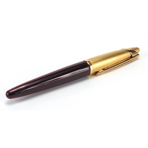 77 - Waterman's Edson fountain pen with 18k gold nib, case and box