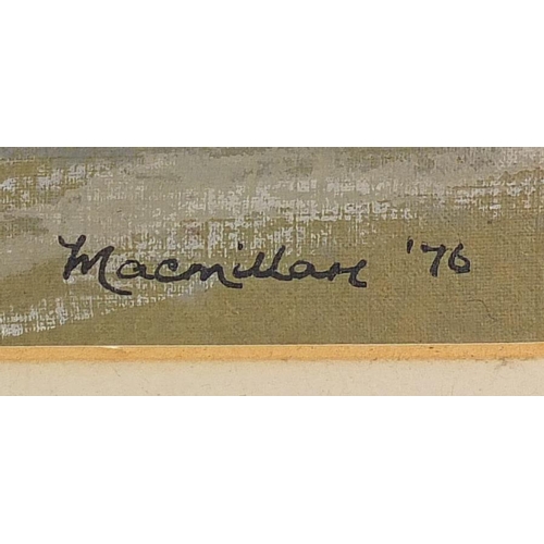 929 - Sheila Macmillan '76 - Stabbs, pastel on paper, inscribed label verso, mounted and framed, 24.5cm x ... 