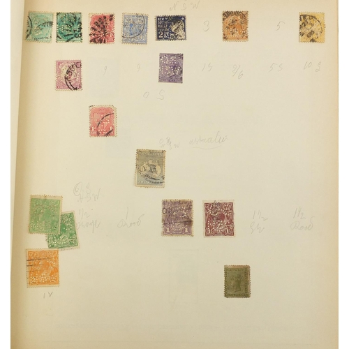 689 - World stamps arranged in an album including various Countries and denominations