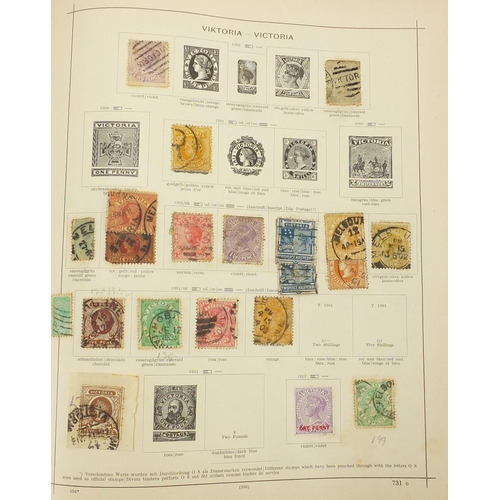 689 - World stamps arranged in an album including various Countries and denominations