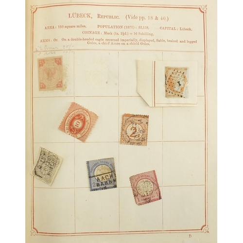 690 - Antique and later World stamps arranged in an album