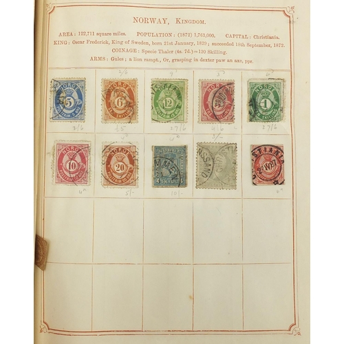 690 - Antique and later World stamps arranged in an album