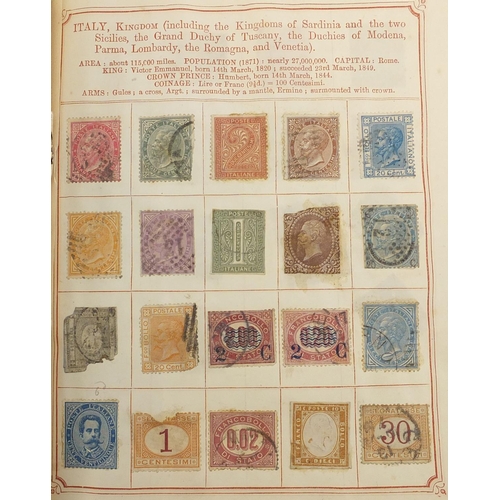 690 - Antique and later World stamps arranged in an album