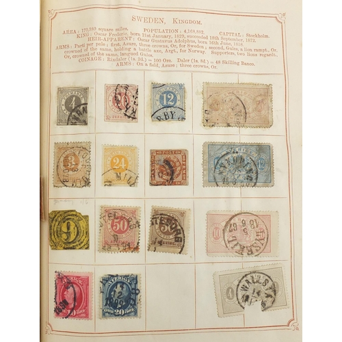 690 - Antique and later World stamps arranged in an album