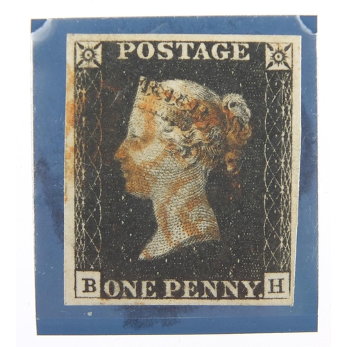203 - Victorian penny black stamp, BH