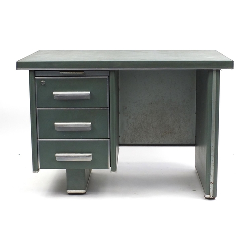 2045 - Industrial design desk, fitted with three drawers, 72cm H x 105cm W x 65cm D