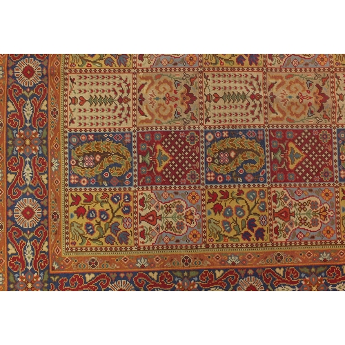 2015 - Rectangular Indian Garden design rug with corresponding boarders, 240cm x 170cm