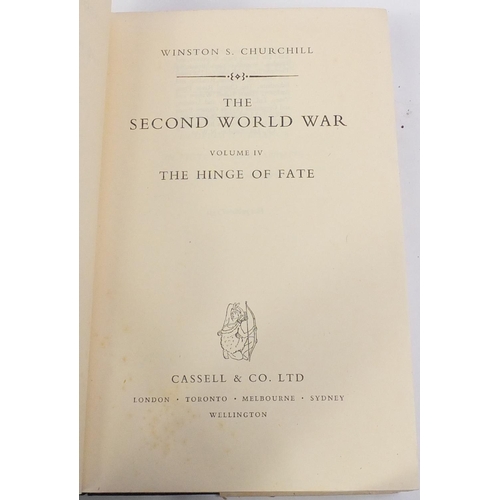 751 - War related books, some with dust jackets and some first edition including Winston Churchill's Secon... 