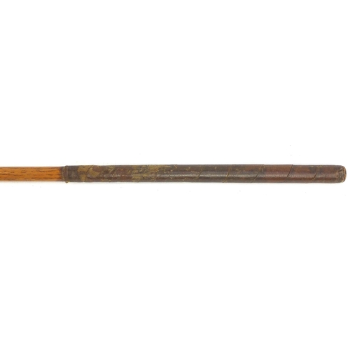 169 - Wooden shafted golf club with brass head, stamped Wagle & Co, the shaft stamped St Andrews Bombay, 9... 