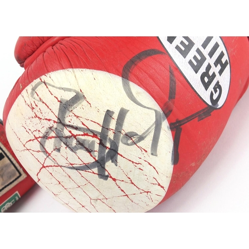 168 - Two signed Greenhill boxing gloves