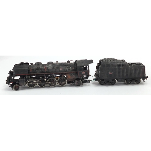 316 - Two OO gauge locomotive and tenders, comprising Hornby R.374, Battle of Britain Spitfire and Jouef 8... 