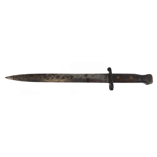 295 - British Military Lee Enfield MKII bayonet by Wilkinson, various impressed marks to the blade, 43.5cm... 