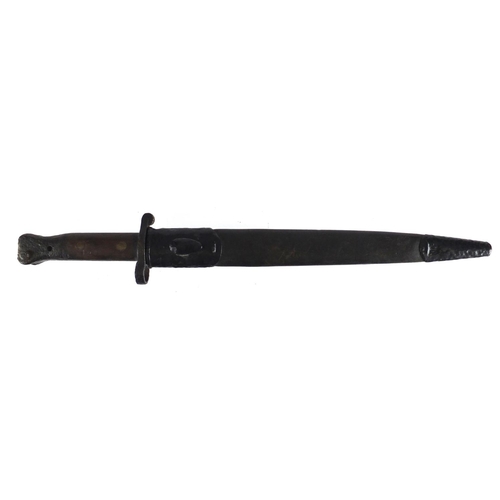 295 - British Military Lee Enfield MKII bayonet by Wilkinson, various impressed marks to the blade, 43.5cm... 