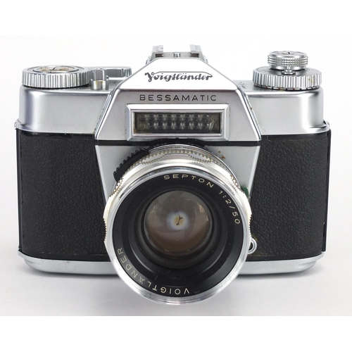 126 - Voigtländer Bessamatic camera outfit with lenses and accessories