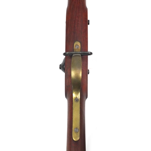 300 - Decorative Enfieled P1853 band rifle musket, various impressed marks, 143cm in length