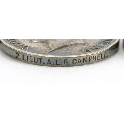 253 - British Military World War I trio awarded to 2nd LIEUTENANT A L G SAMPBELL