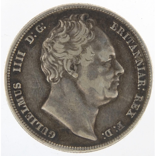 211 - William IV 1836 silver half crown, approximate weight 14.1g
