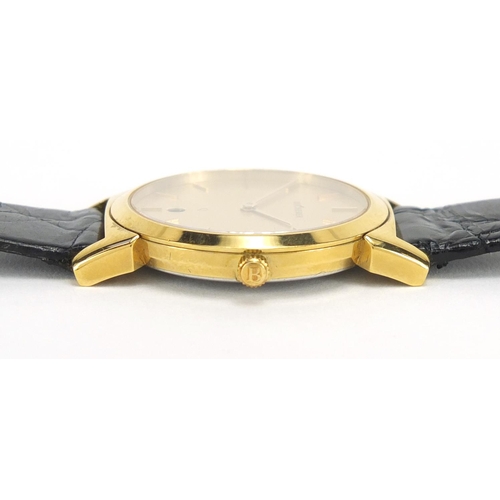 830 - Ladies Bucherer wristwatch with date dial, numbered 256715 to the back, 2.6cm in daimeter