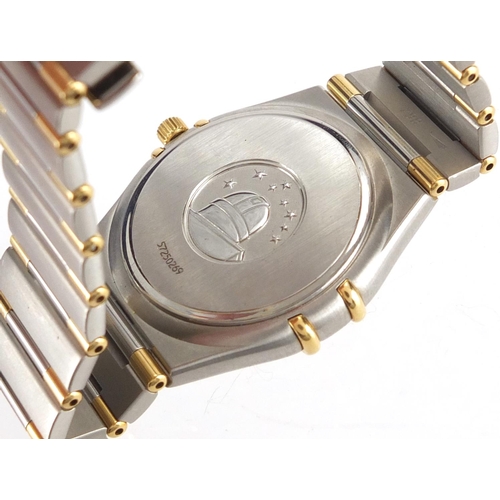 798 - Gentleman's Omega Constellation wristwatch with date dial, numbered 57250269 to the case, with box a... 