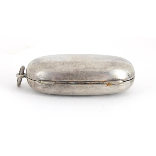 34 - Silver sovereign and half sovereign case, W.N Ltd Birmingham 1913, 5cm in length, approximate weight... 