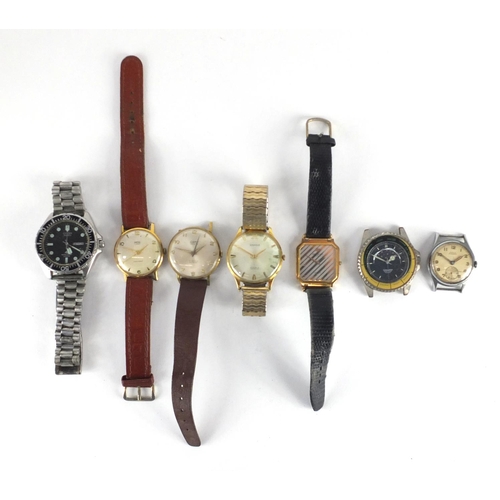 813 - Vintage gentleman's watches including Smiths, Arta, Citizen and Damas