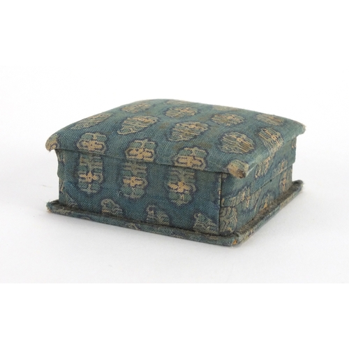 617 - Vintage Liberty silk lined jewellery box, having a leaf design, stamped Liberty London Paris by spec... 