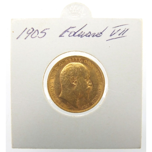 217 - Edward VII 1905 gold sovereign
