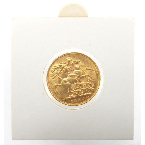 217 - Edward VII 1905 gold sovereign