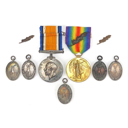 246 - British Military World War I pair and five musical jewels relating to nurse Ruth C Lascelles, the me... 