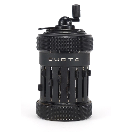 93 - Curta type I calculator by Contina AG Mauren, serial number 18767