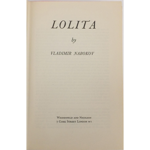184 - Lolita by Vladimir Nabokif, first edition hardback book with dust jacket, published 1959
