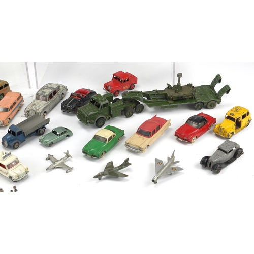 322 - Vintage die cast vehicles and ships including Dinky Super Toys, TV Rovingi, TV Mobile control room a... 