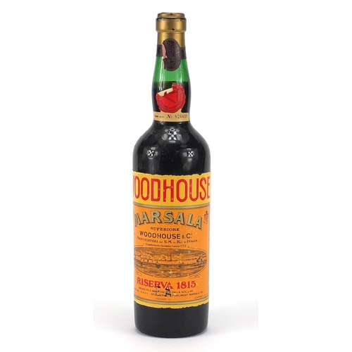 113 - Bottle of Woodhouse Riserva 1815 Marsala, serial number 826668