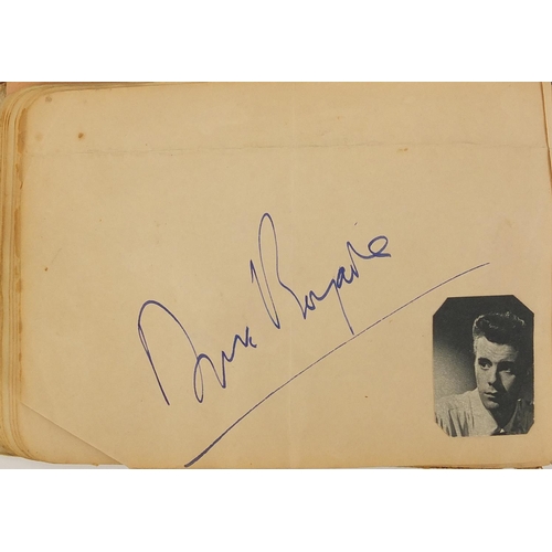 192 - Collection of mostly theatrical autographs arranged in an album, collected at mostly London theatres... 