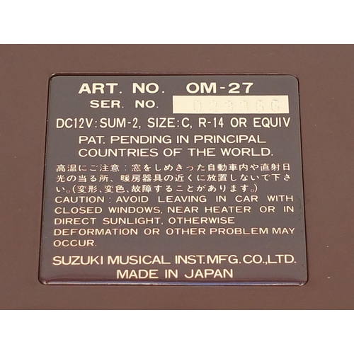 147 - Vintage Omnichord by Suzuki with fitted case, 51.5cm wide
