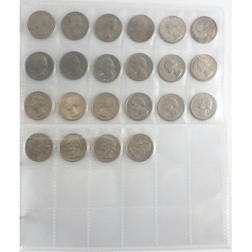 224 - 19th century and later United States of America coinage, arranged in two albums, some silver includi... 