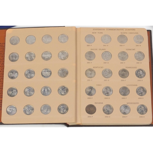 225 - British, American, French and Italian coinage arranged in albums, various denominations, some silver