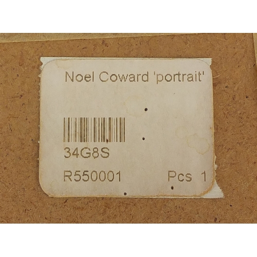 880 - Attributed to Noël Coward - Head and shoulders portrait of an African male, pencil sketch, label ver... 