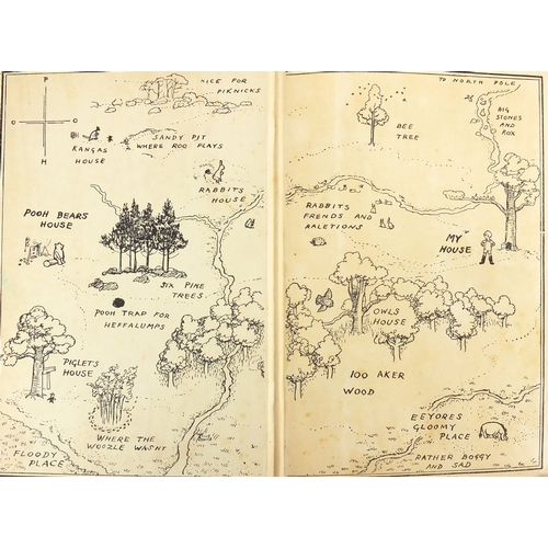 180 - Two Winnie The Pooh hardback books, both first editions, Winne The Pooh published 1926 and The House... 