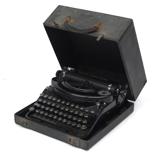 123 - Remington noiseless portable typewriter with case