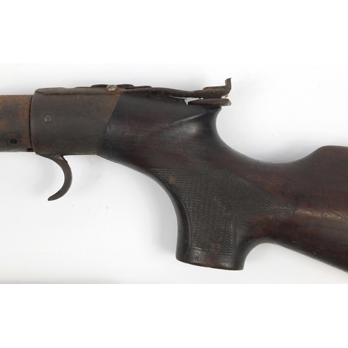 305 - WITHDRAWN - Two vintage BSA air rifles including a model D, the largest 113cm in length